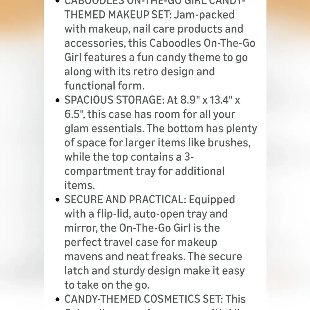 Caboodles X Taste Beauty X  Sour Patch Kids‎ On-The-Go Girl Cosmetic Case